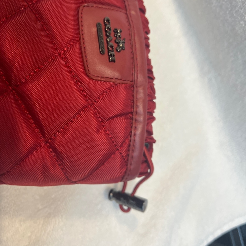 Coach Red Quilted Boots - Picture 6 of 7